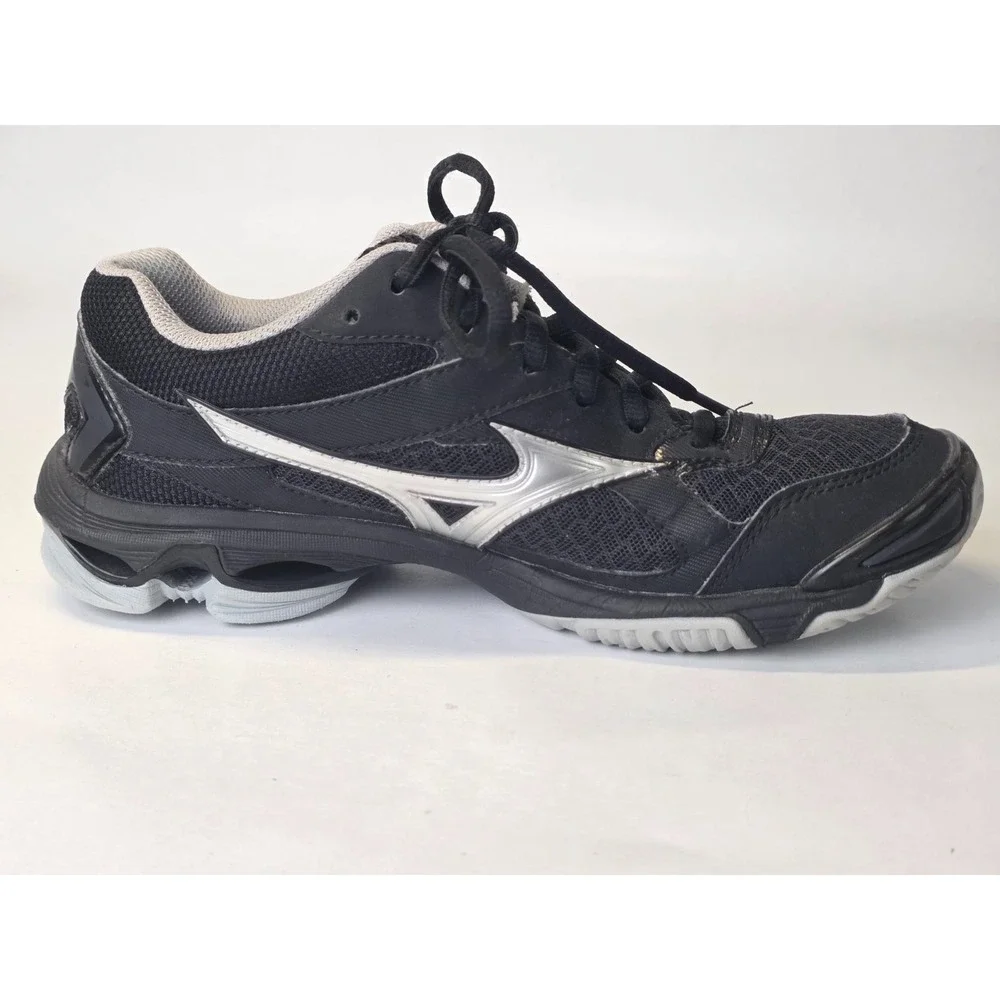 Mizuno Wave Bolt 7 Women's Sneakers Size 8 Black Gray‎ Running Shoes V1GC186003